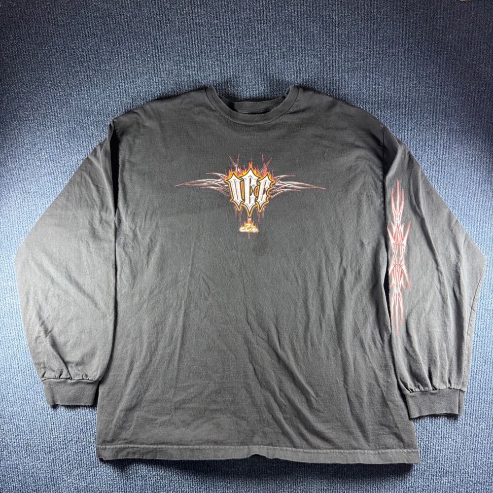Orange County Choppers OCC Long Sleeve Shirt Mens 2XL Black Biker Graphic Tee